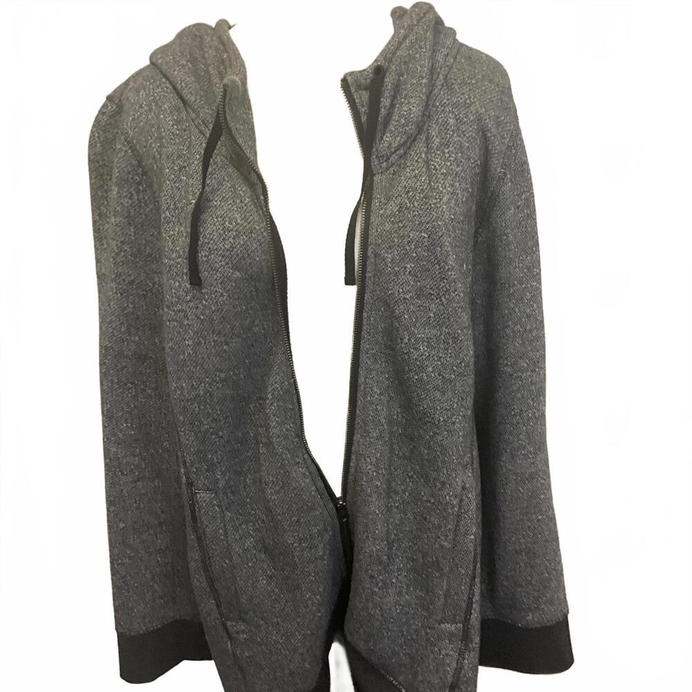 Bloom Women's Size XL Gray Organic Cotton Full Zip Up Hooded Jacket Coat - Picture 5 of 14